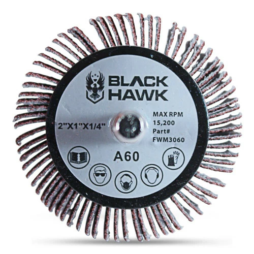 Cheapest 🎁 BHA - Black Hawk Abrasives 2” X 1” X 1/4” Mounted Flap Wheel - 5 Pack 🤩 2 Cheapest 🎁 BHA - Black Hawk Abrasives 2” X 1” X 1/4” Mounted Flap Wheel - 5 Pack 🤩 - Image 2