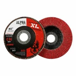 Wholesale โ๏ธ BHA - Black Hawk Abrasives 4-1/2" X 7/8" Black Hawk Alpha Disc XL Ceramic Flap Disc ๐คฉ
