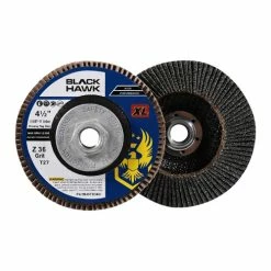 Coupon 💯 BHA - Black Hawk Abrasives 4-1/2" X 5/8-11" Hub High Density Zirconia Flap Disc T29 ✨