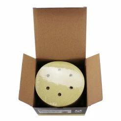 Buy 😍 BHA - Black Hawk Abrasives 6" X 6 Hole Gold Hook & Loop Sanding Discs - 100 Pack 🛒 -sanding-belts Sales 6 inch 6 holes sanding discs hook loop 61106.1670430043