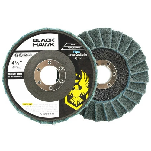 Brand new โ๏ธ BHA - Black Hawk Abrasives 4-1/2" X 7/8" Surface Conditioning Flap Discs ๐ 2 Brand new โ๏ธ BHA - Black Hawk Abrasives 4-1/2" X 7/8" Surface Conditioning Flap Discs ๐ - Image 2