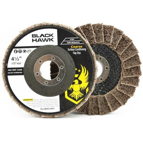 Brand new โ๏ธ BHA - Black Hawk Abrasives 4-1/2" X 7/8" Surface Conditioning Flap Discs ๐ 8 Brand new โ๏ธ BHA - Black Hawk Abrasives 4-1/2" X 7/8" Surface Conditioning Flap Discs ๐ - Image 8