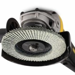 Hot Sale 😍 BHA - Black Hawk Abrasives 4-1/2" X 7/8" Calcium 🧥 Coated Flap Disc For Aluminum T27 🤩 -sanding-belts Sales angle grinder flap disc aluminum grinding 13445.1666120092