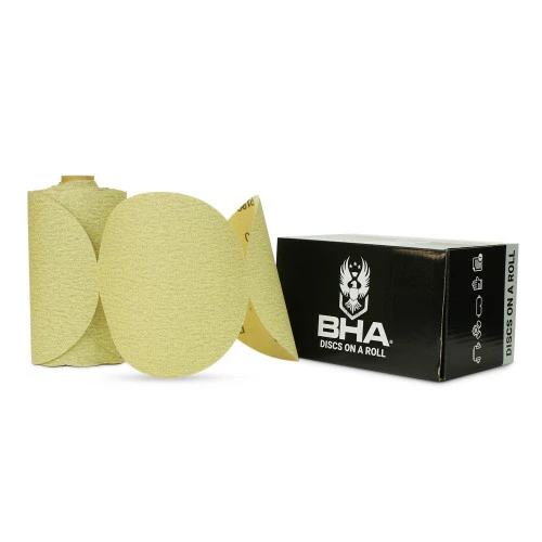 New ๐ BHA - Black Hawk Abrasives 6" PSA Gold Self Adhesive DA Sanding Disc Rolls - 100 Pack ๐งจ 4 New ๐ BHA - Black Hawk Abrasives 6" PSA Gold Self Adhesive DA Sanding Disc Rolls - 100 Pack ๐งจ - Image 4