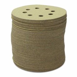 Buy 😍 BHA - Black Hawk Abrasives 5" X 8 Hole Gold Hook & Loop Sanding Discs - 100 Pack 🤩 -sanding-belts Sales bulk hook loop sanding discs 8 holes 77280.1670353479