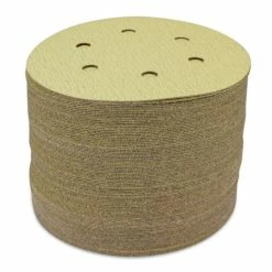 Buy 😍 BHA - Black Hawk Abrasives 6" X 6 Hole Gold Hook & Loop Sanding Discs - 100 Pack 🛒 -sanding-belts Sales gold hook loop sanding discs 100 pack 6 hole 6 inch 61698.1670430040