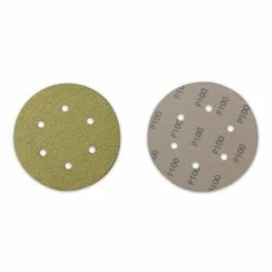 Buy 😍 BHA - Black Hawk Abrasives 6" X 6 Hole Gold Hook & Loop Sanding Discs - 100 Pack 🛒 -sanding-belts Sales gold hook loop sanding discs 6 holes pair 10855.1670430070